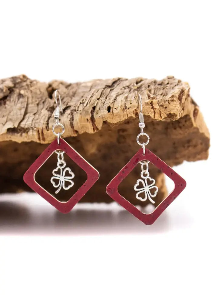 Square Cork Earrings - MBC