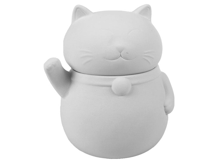 Fat Cat Jar Bisqueware