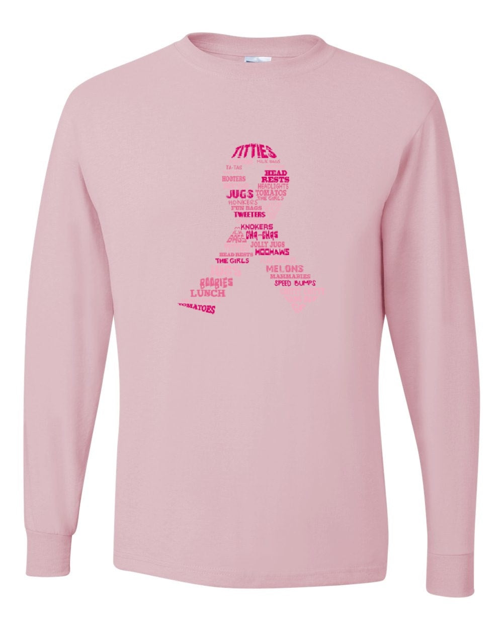 BCA Long Sleeved T-shirt with Word Ribbon Design
