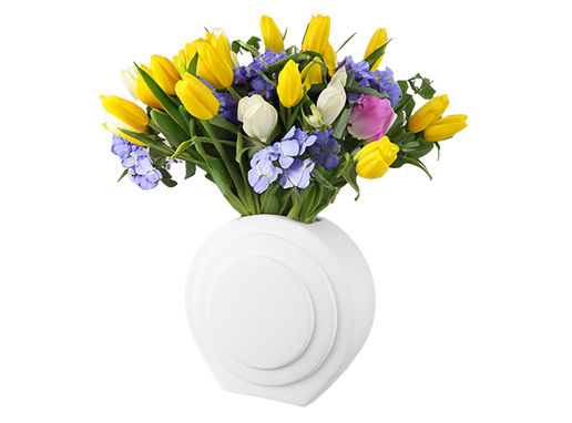 Art Deco Button Vase Bisqueware