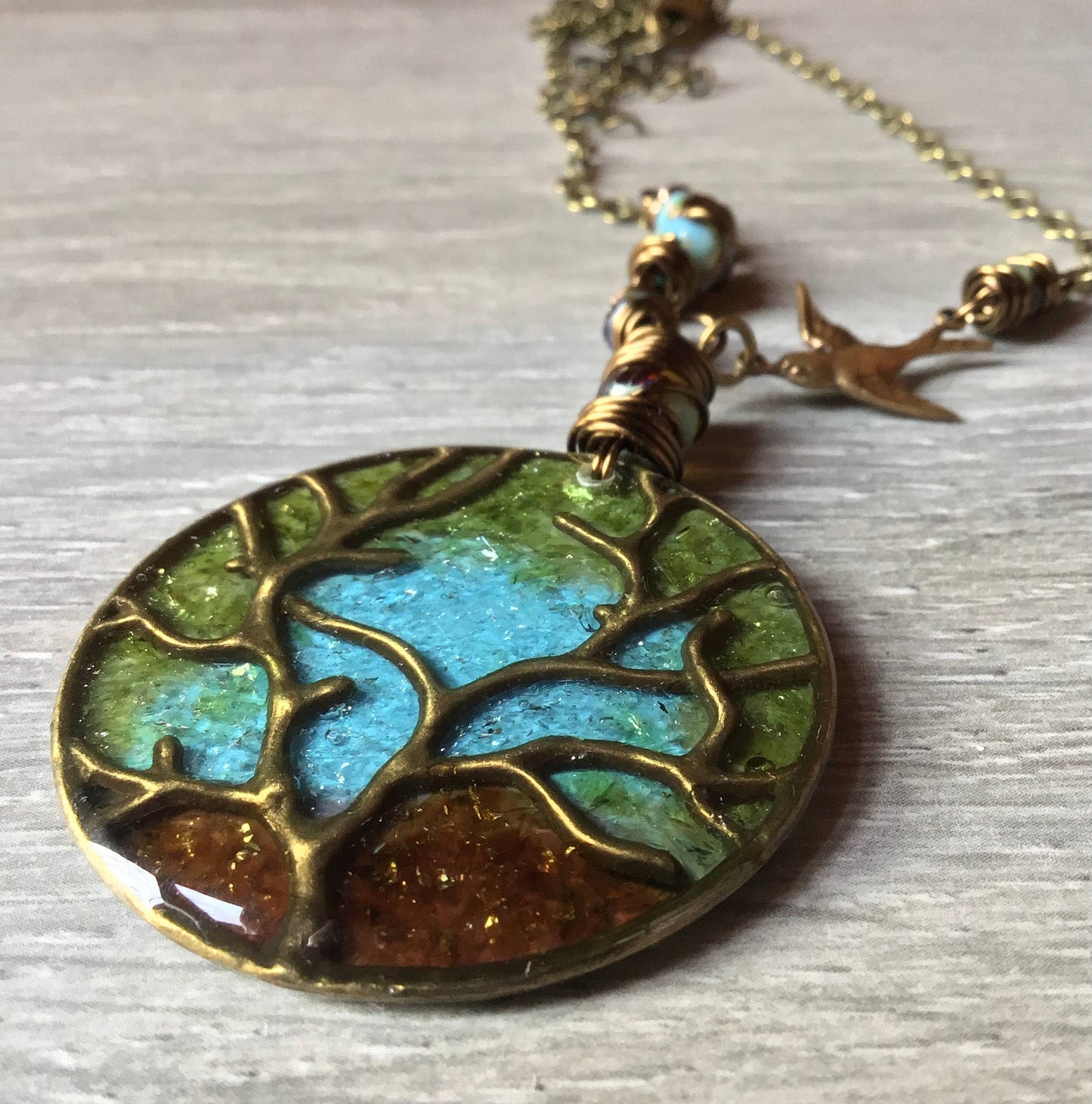 Spirit Glassworks - Tree of Life Pendant