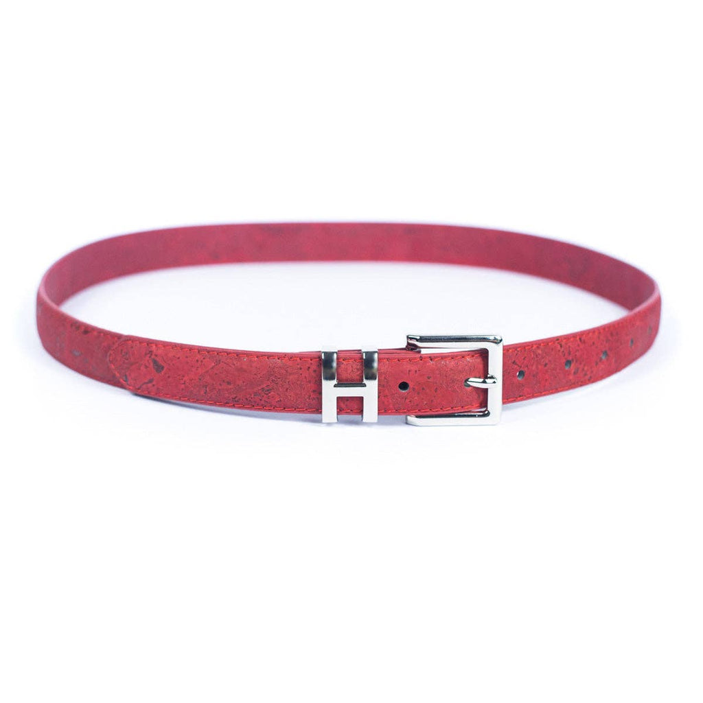Double-Sided Cork Belt with H Logo Design