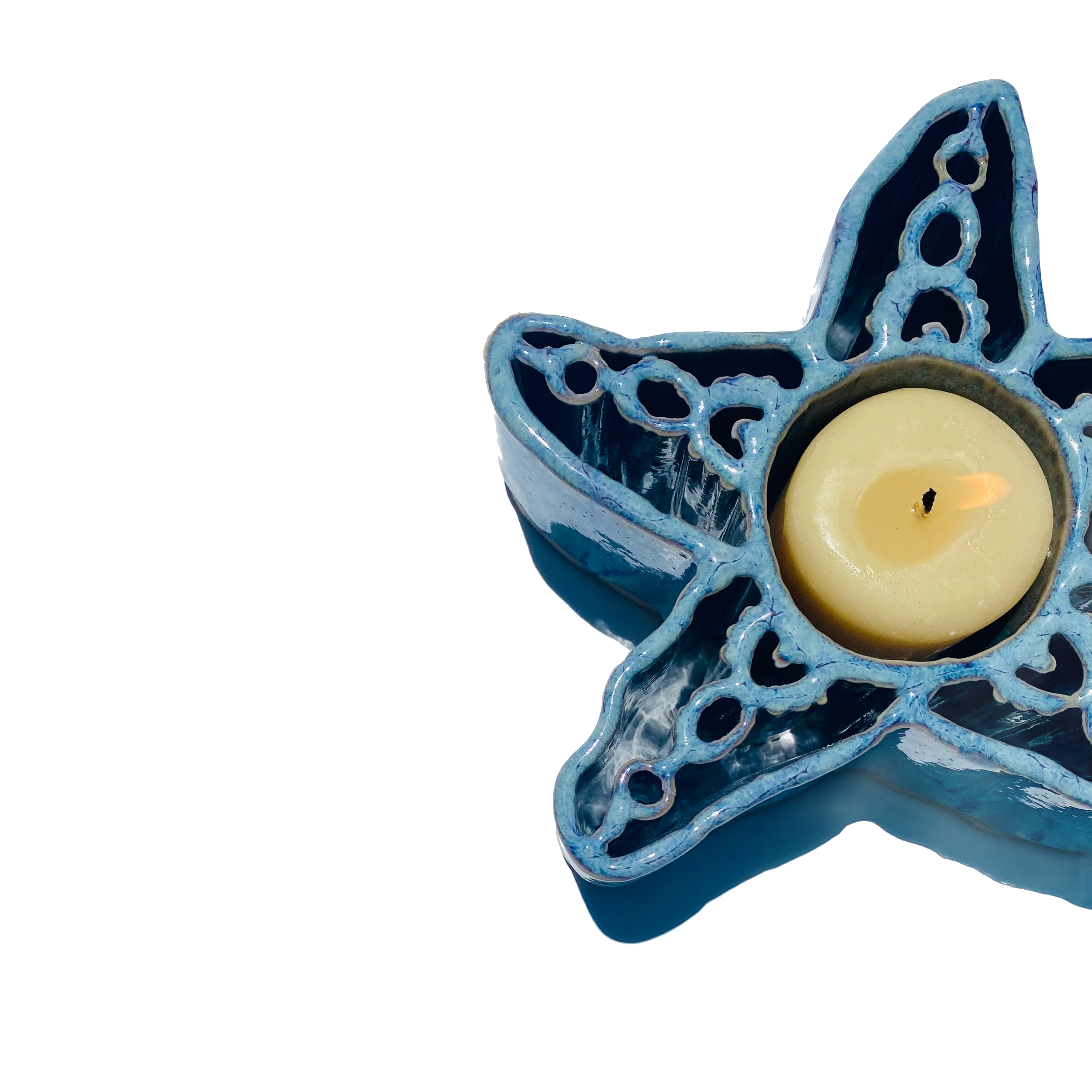 Starfish CandlePot - Stoneware Pottery