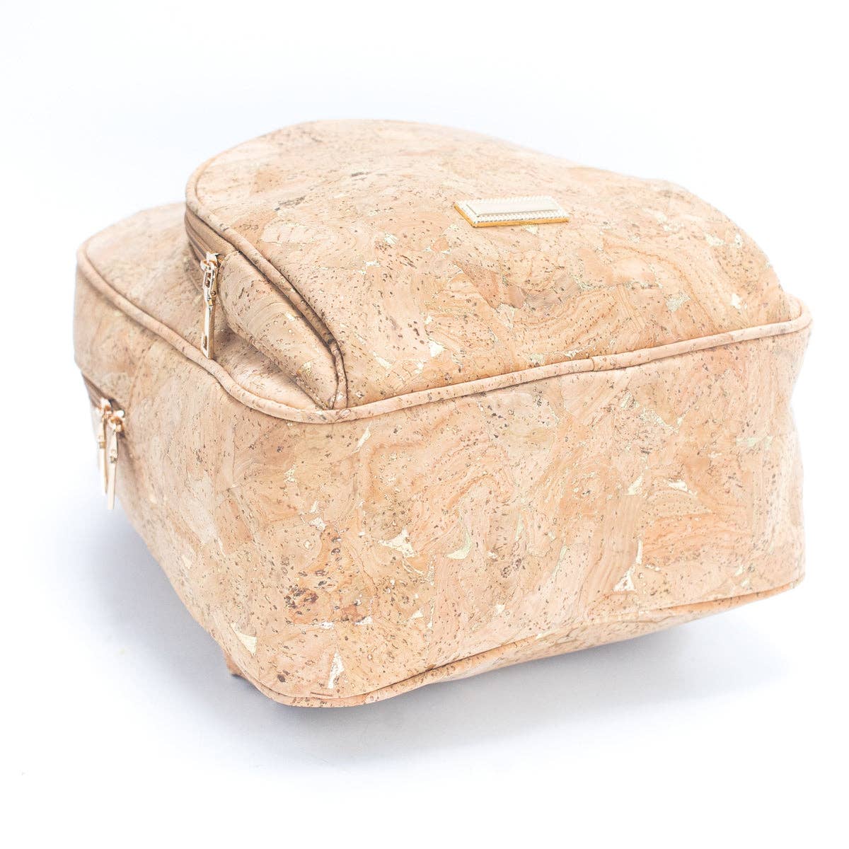 Molten Gold Natural cork Flap backpack