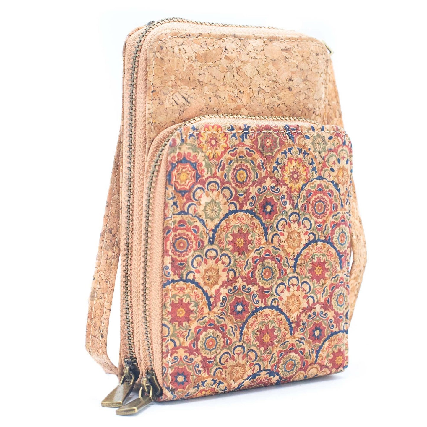 Natural Cork Women's Crossbody Phone Wallet