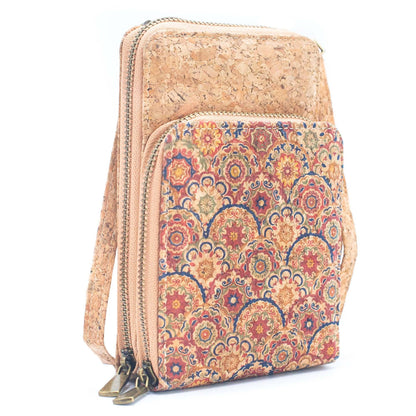 Natural Cork Women's Crossbody Phone Wallet