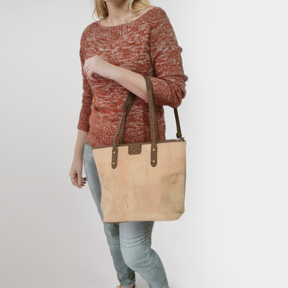 Natural Cork Women's Tote Bag - BAG-2313