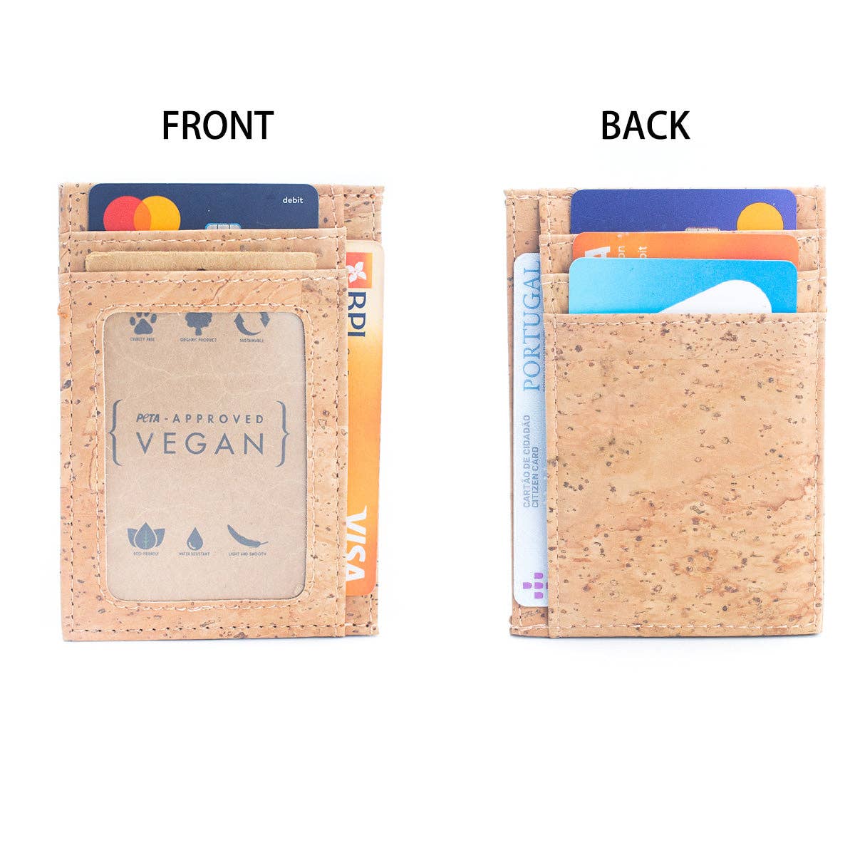 Men's RFID-Blocking Cork Card Wallets