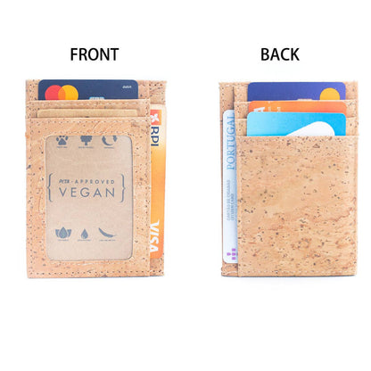 Men's RFID-Blocking Cork Card Wallets