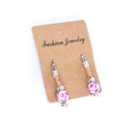 Ceramic beads & Cork handmade earrings