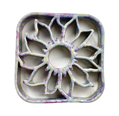Sunflower Trivet - Stoneware Pottery