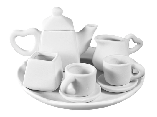 La Petite Tea Set Bisqueware