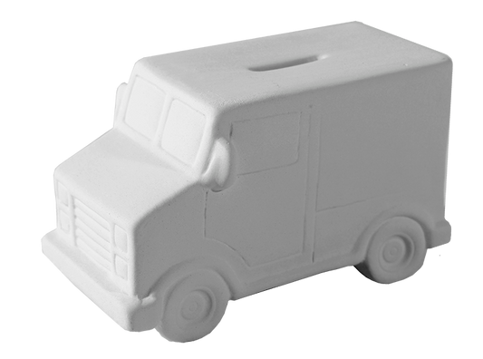 Transport Truck Bank Bisqueware