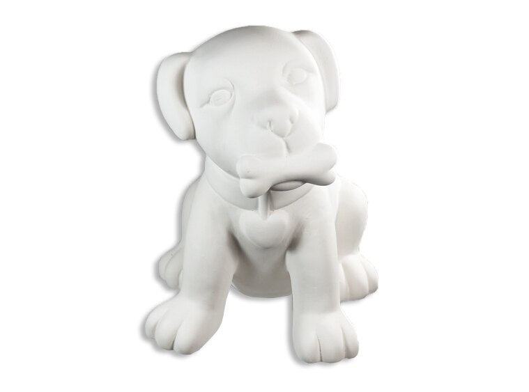 Big Puppy Love Bank Bisqueware