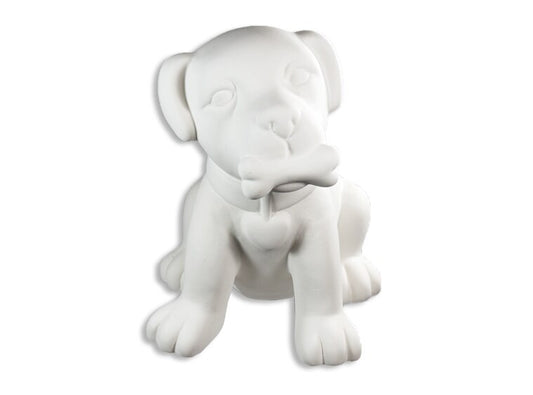 Big Puppy Love Bank Bisqueware
