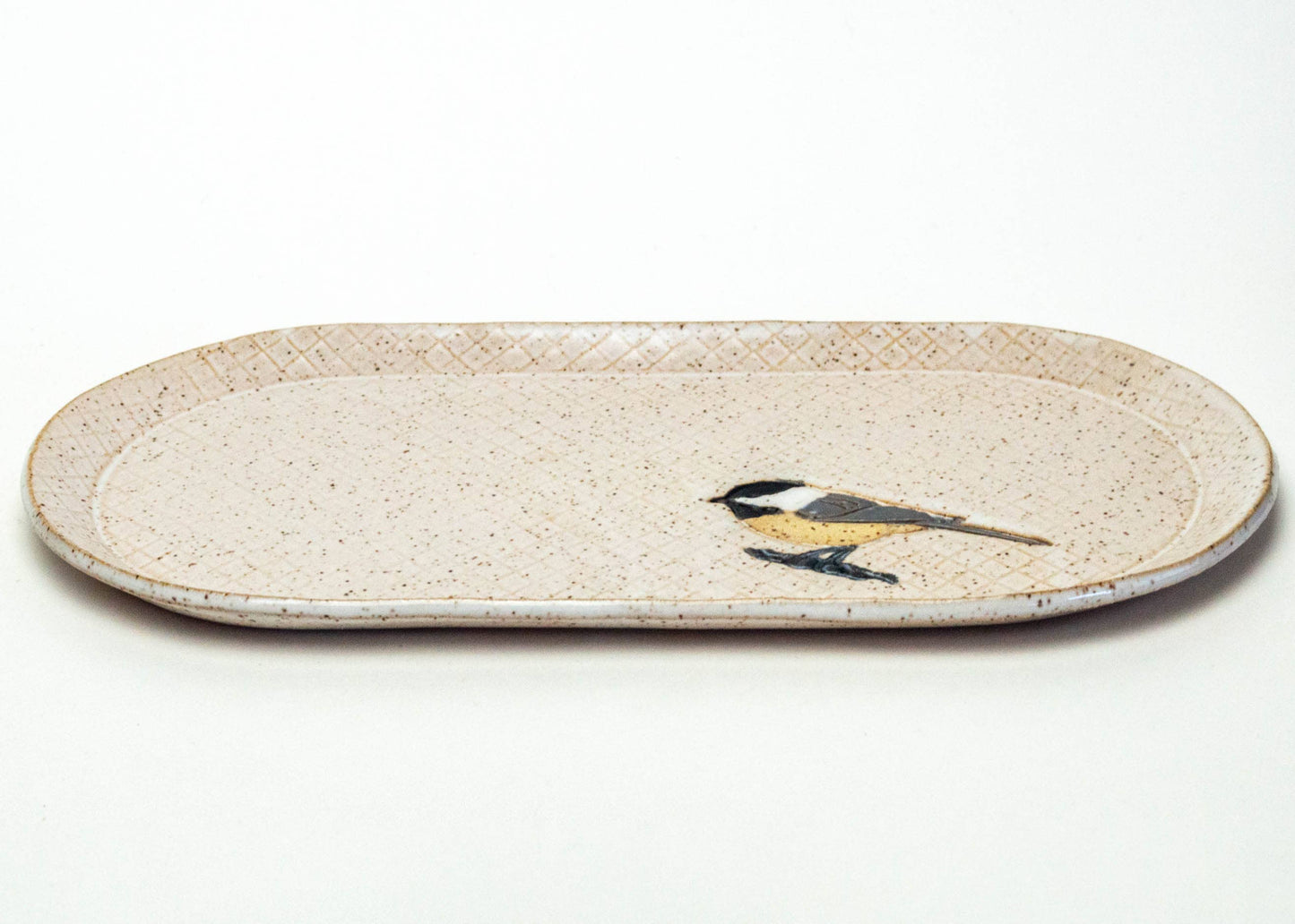 Chickadee Ceramic Platter