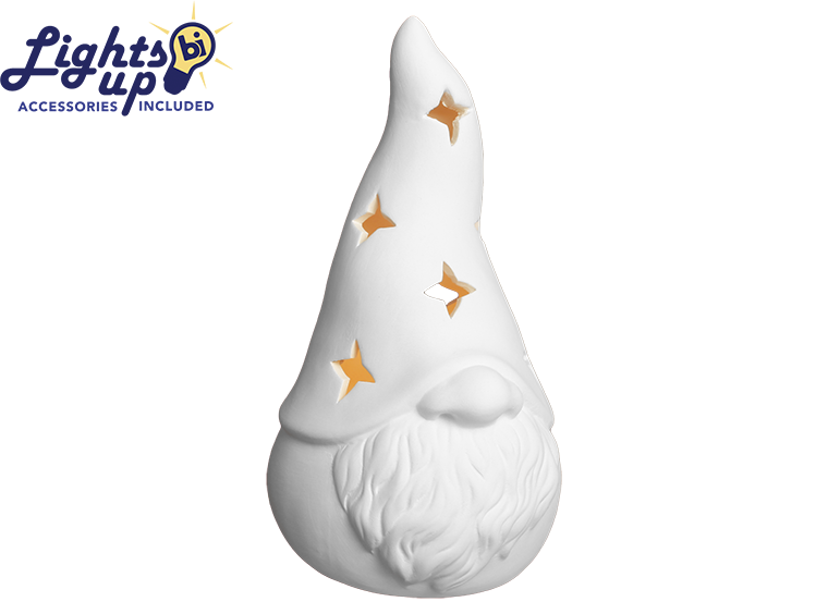Lighted Contemporary Gnome Bisqueware
