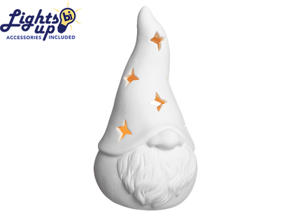 Lighted Contemporary Gnome Bisqueware