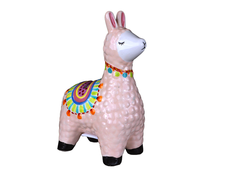 Fluffy Llama Bank Bisqueware