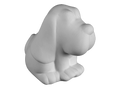 Sitting Dog Bank Bisqueware