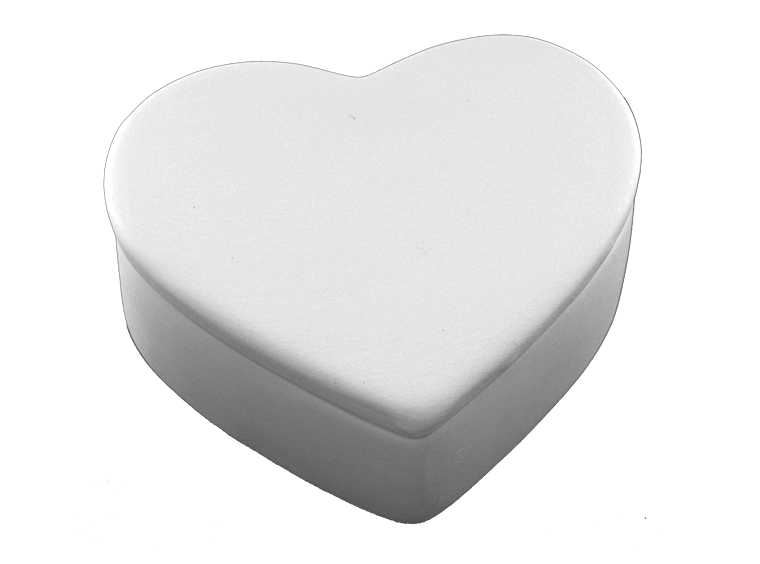 Large Heart Box Bisqueware