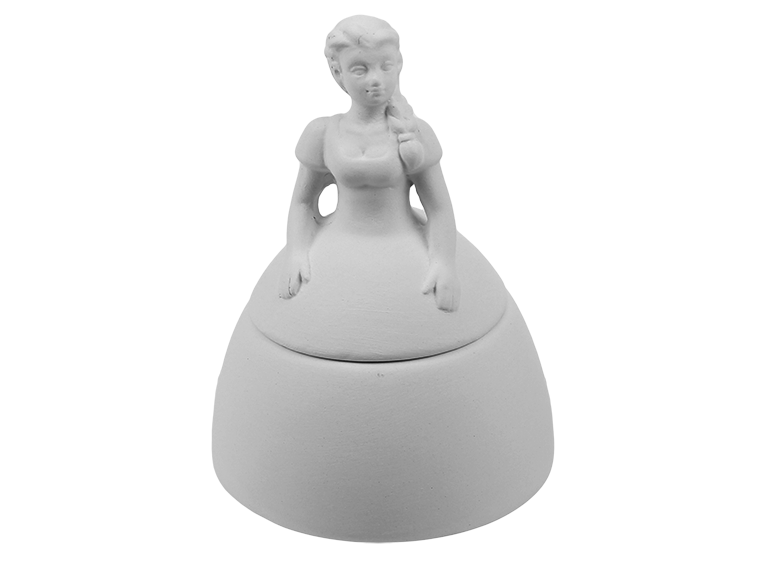 Princess Box Bisqueware