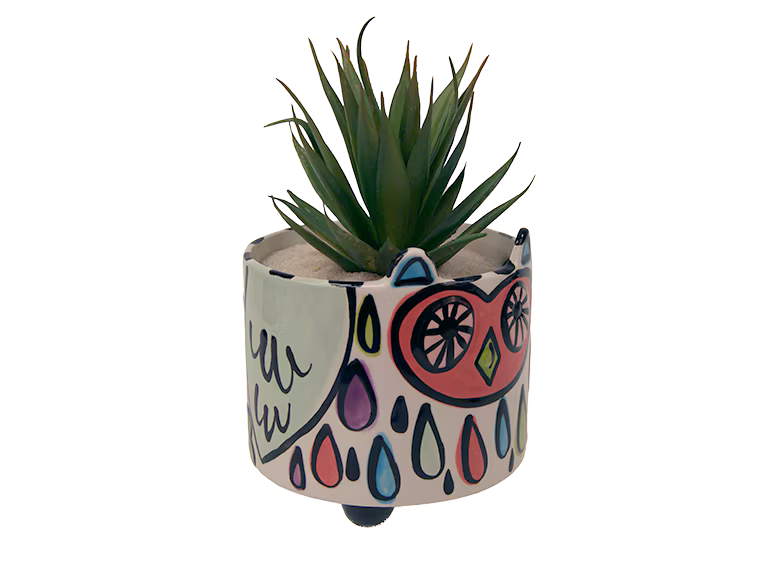 Hoot Planter Bisqueware