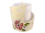 Cutout Heart Candle Wrap Bisqueware