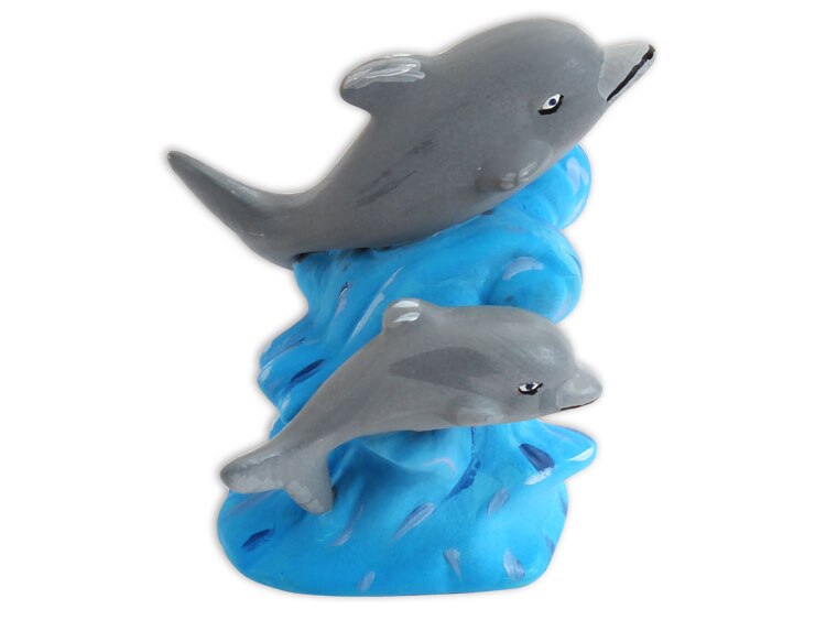 Mama and Baby Dolphin Bisqueware