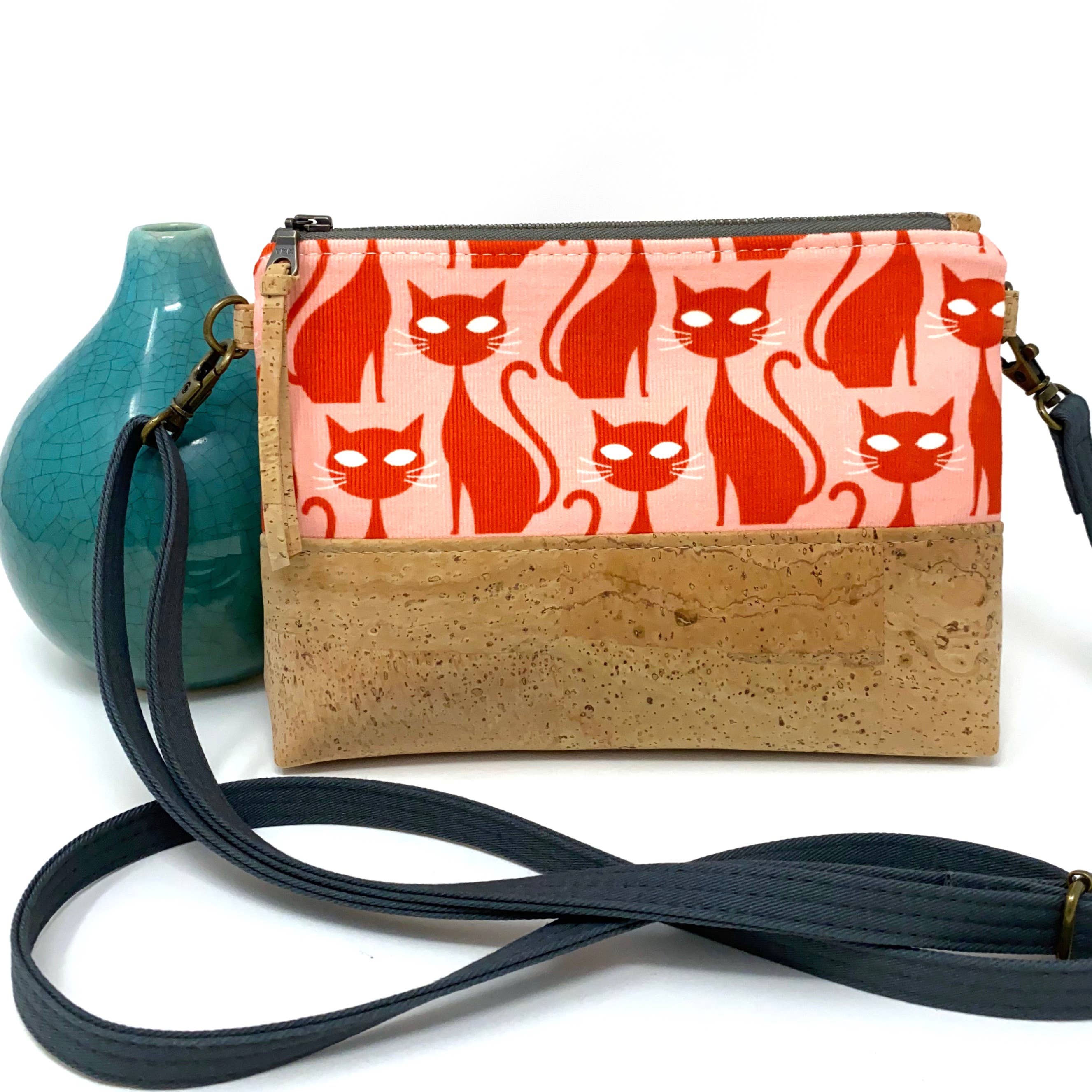 Mod Tabby Organic Cotton & Cork Crossbody