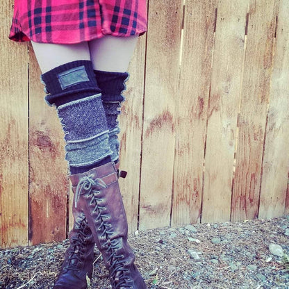 Legwarmers base colors Upcycled from sweaters