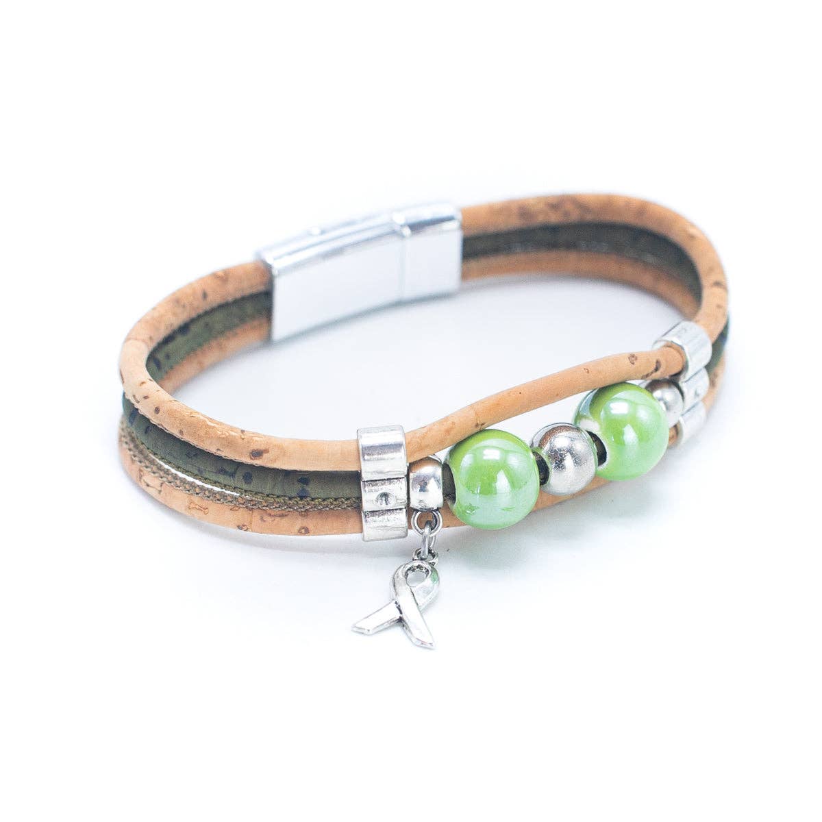 Beaded Handmade Cork Bracelet