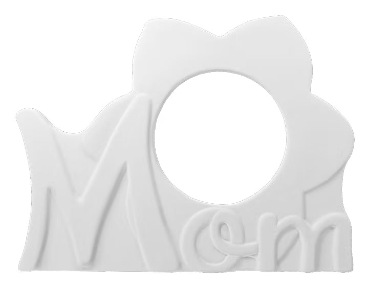 Mom Picture Frame Bisqueware