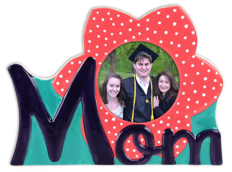 Mom Picture Frame Bisqueware