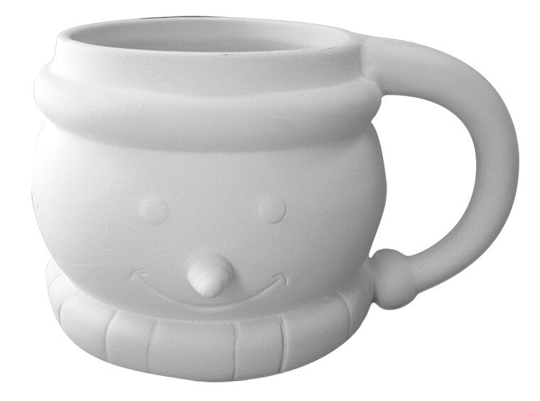 Snowman Mug Bisqueware