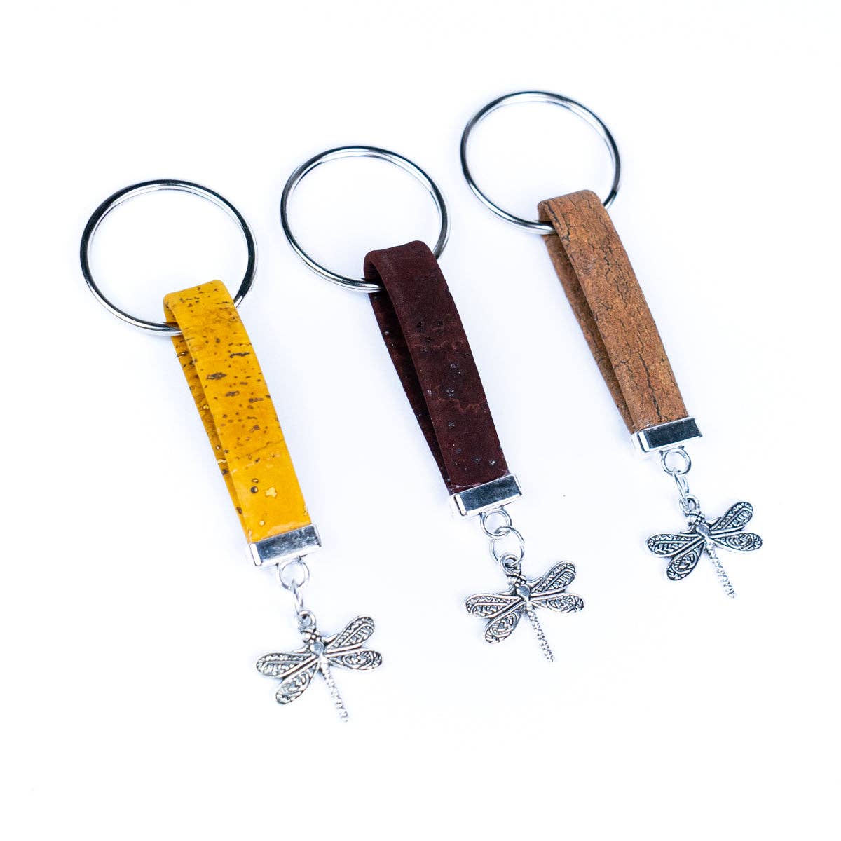 Dagonfly cork handmade keychains