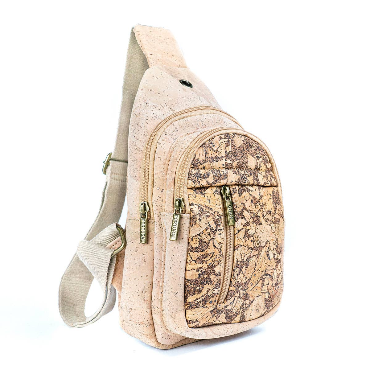 Coffee-Infused Cork Sling Bag