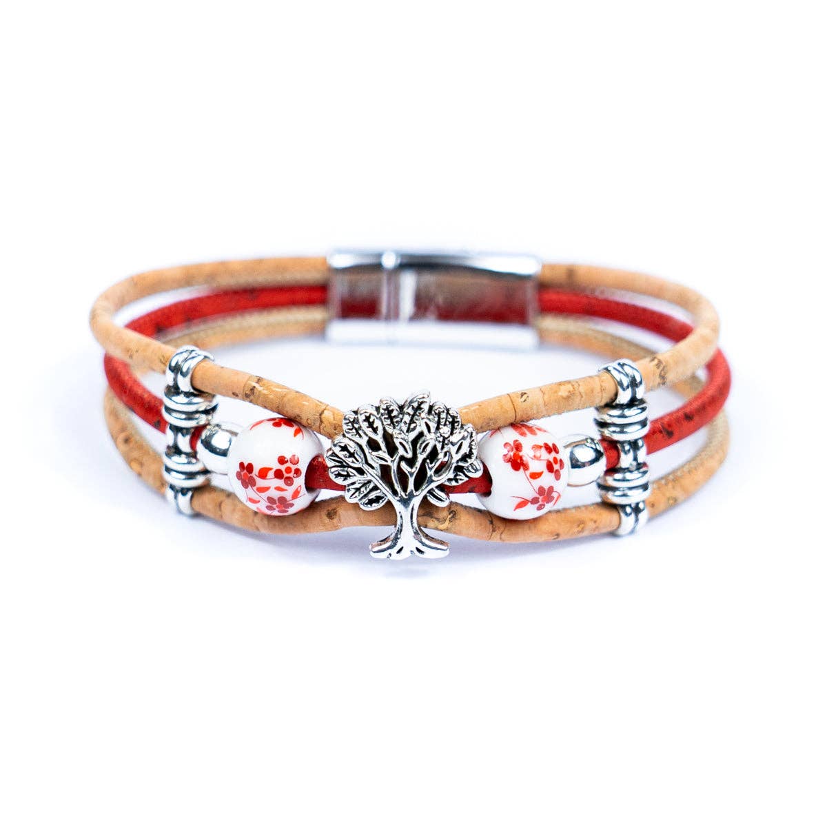 Tree of life Cork handmade  Bracelet