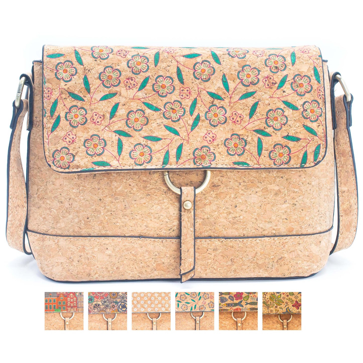 Cork crossbody classic pattern