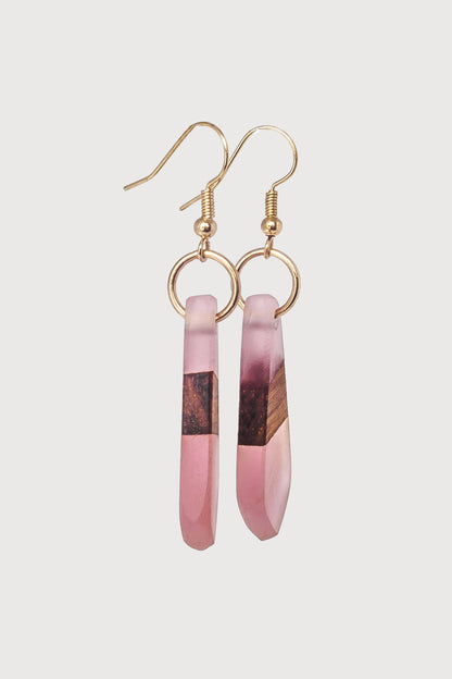 Happy Hour Wooden & Resin Earrings