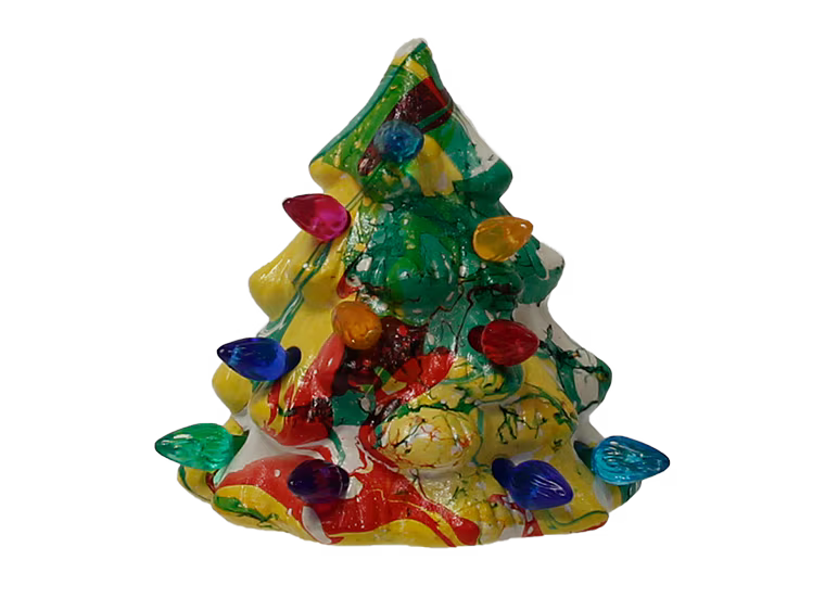 Christmas Tree Night Light Bisqueware