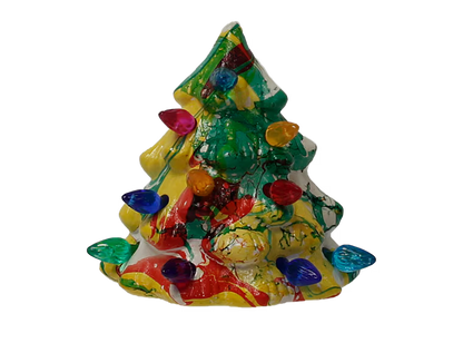 Christmas Tree Night Light Bisqueware