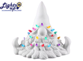 Lighted Tree Bearded Gnome Bisqueware