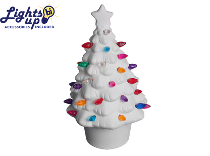 Small Lighted Christmas Tree Bisqueware