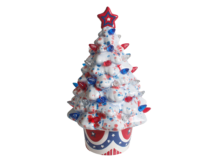 Small Lighted Christmas Tree Bisqueware