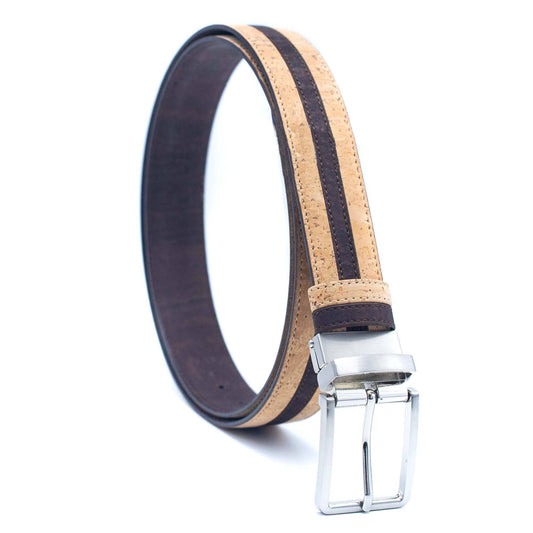 Dual brown Cork Belt