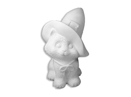 Witch's Kitty Bisqueware