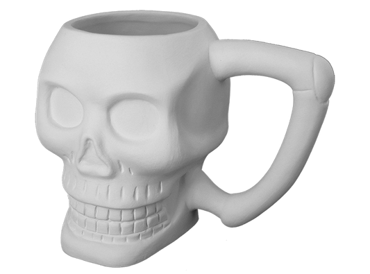 Skull Mug Bisqueware