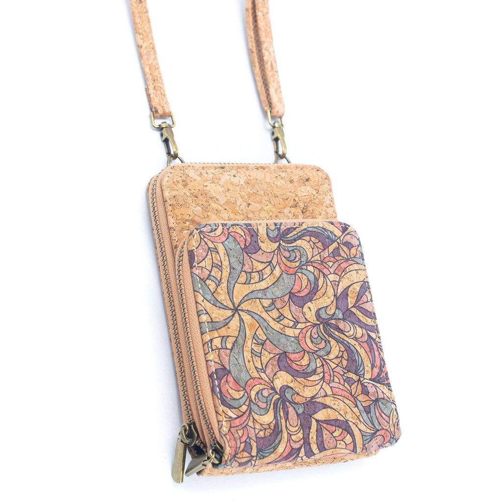 Natural Cork Women's Crossbody Phone Wallet