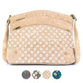 Three-Line Zipper Women's Cork Crossbody Bag